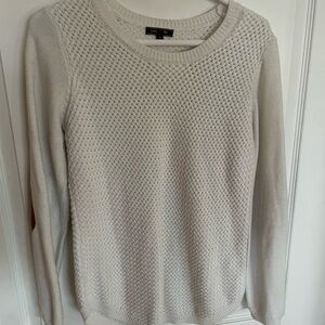 Chic Cream Crew Neck Sweater